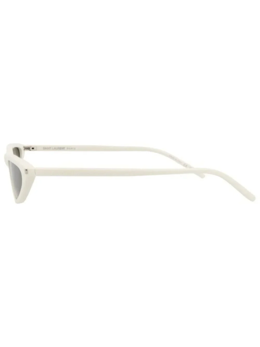 New Saint Laurent Womens Cat Eye White White Grey Fashion Designer Sunglasses